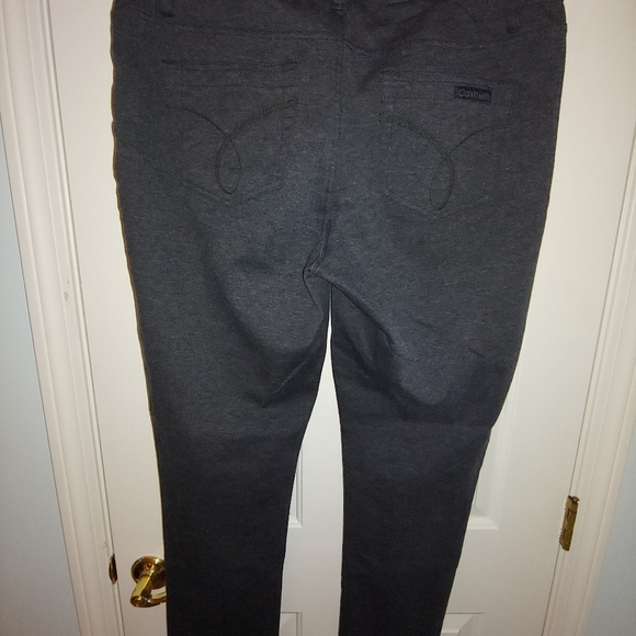 EUC Plus Size Calvin Klein Jeans Gray 5-Pocket Stretch Ponte Jeggings – Size 16 - Picture 9 of 10